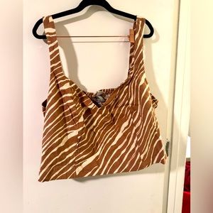 Striped Crop Top - Size 3X
